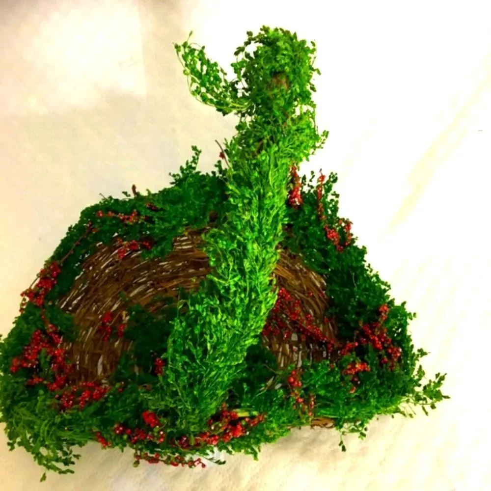 RAZ Imports Christmas Mistletoe Basket